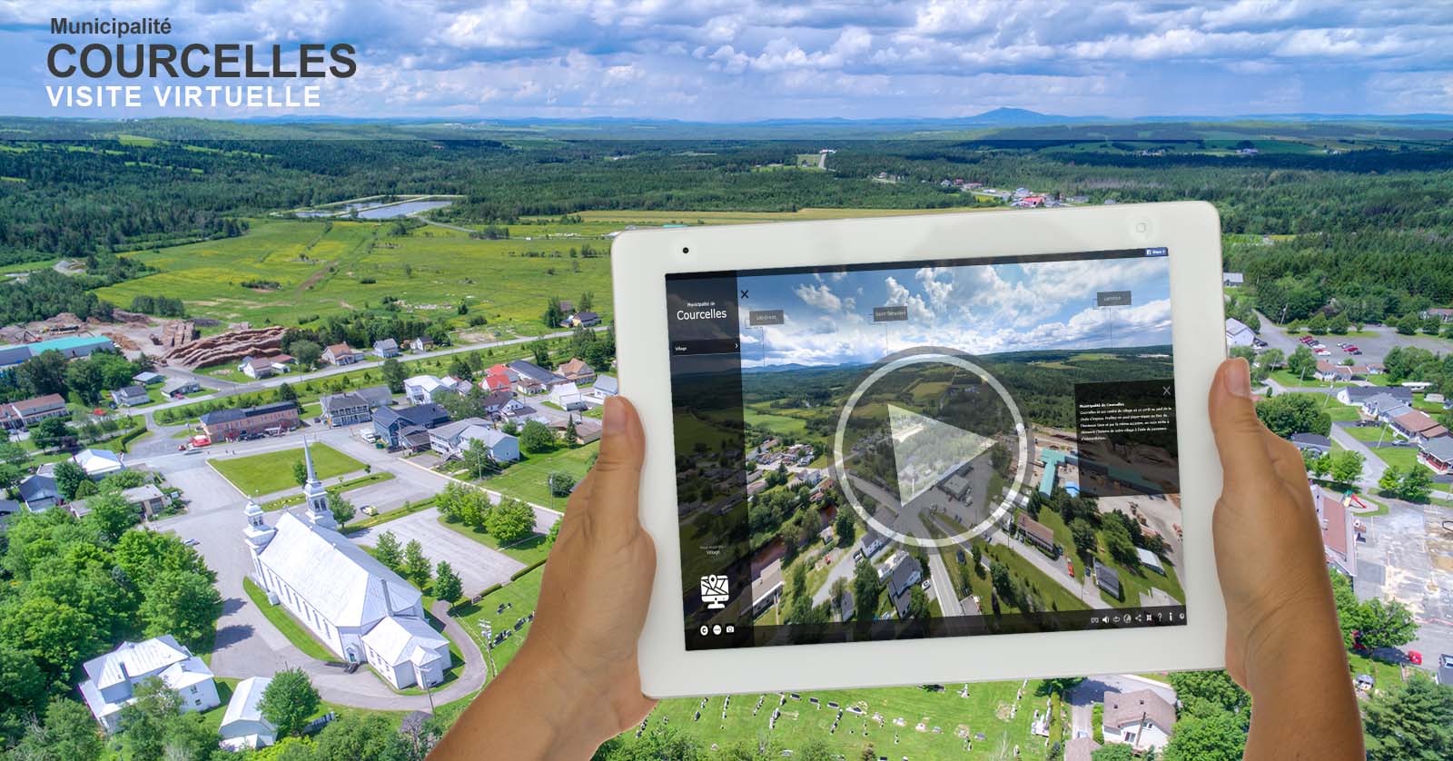Visite virtuelle 360 degrés réalité virtuelle Courcelles