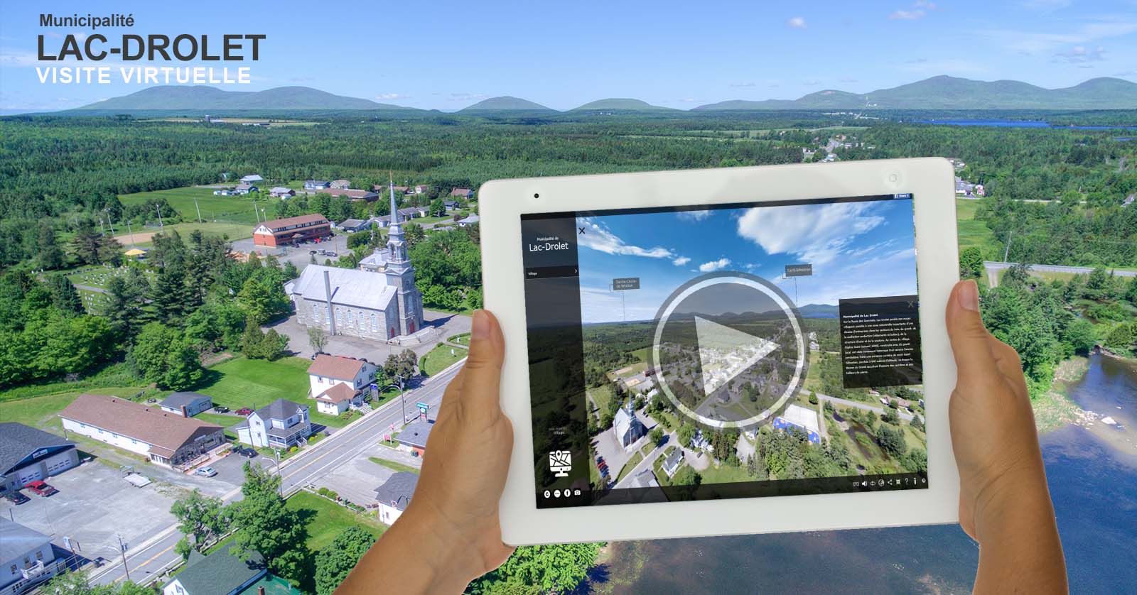 Visite virtuelle 360 degrés réalité virtuelle Lac-Drolet